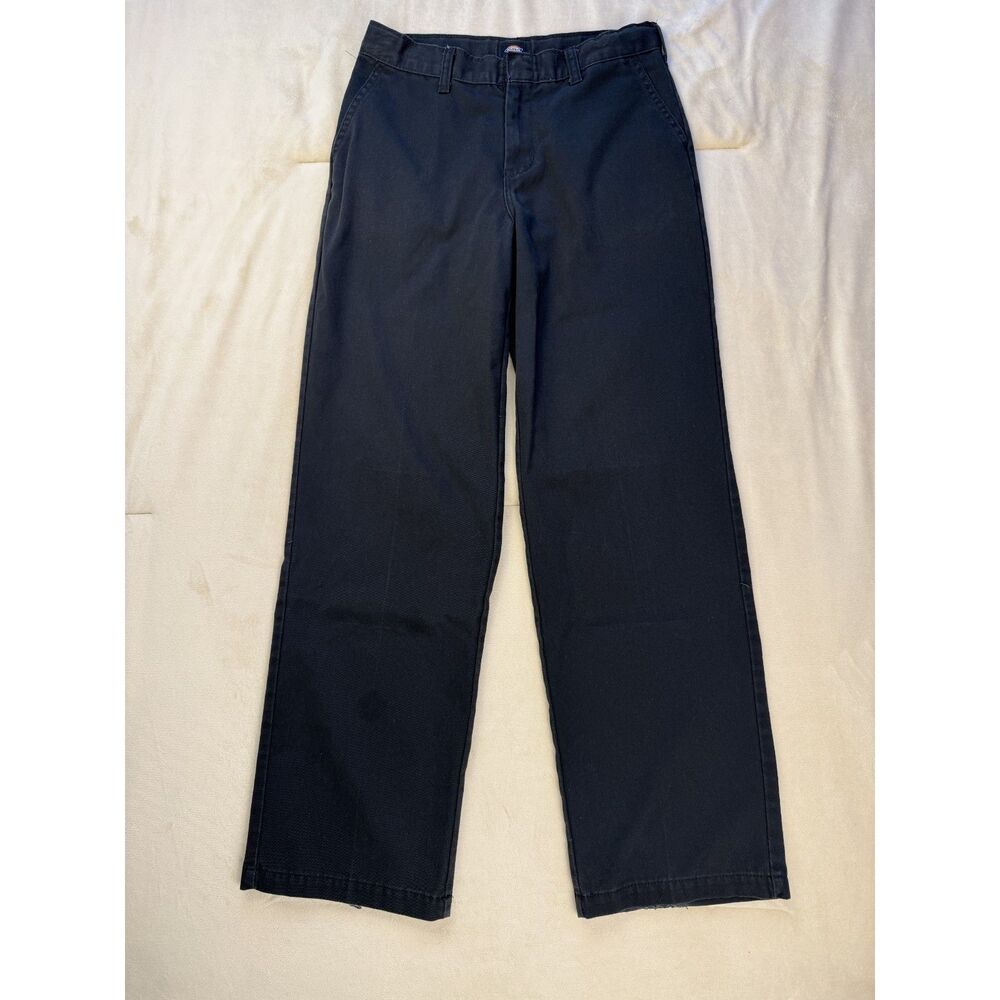 Dickies Women’s Black Work Pants Size 14 Straight Leg Chino Workwear
